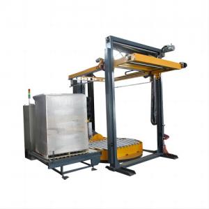 full automatic pallet stretch wrapping machine with cover film