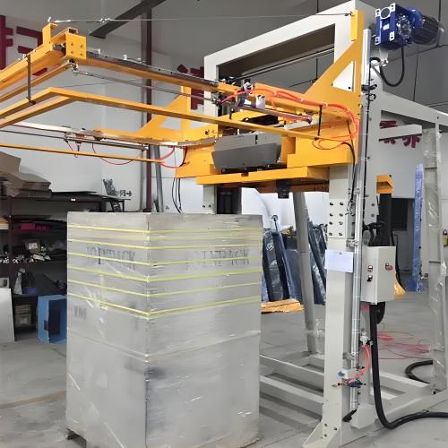 full automatic horizontal plane pallet strapping machine