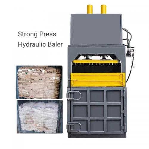 vertical hydraulic press baling baler machine